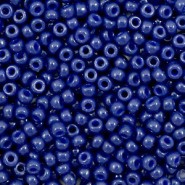 Miyuki seed beads 8/0 - Duracoat opaque dyed navy blue 8-4493